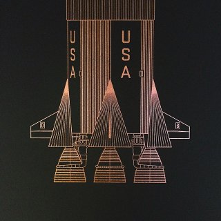 Illustration for article titled These Shiny Foil Screenprints Of Space History Are Fantastic